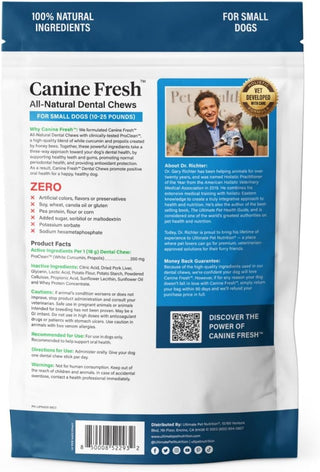 Ultimate Pet Nutrition Canine Fresh All-Natural Dental Chews for Small Dogs