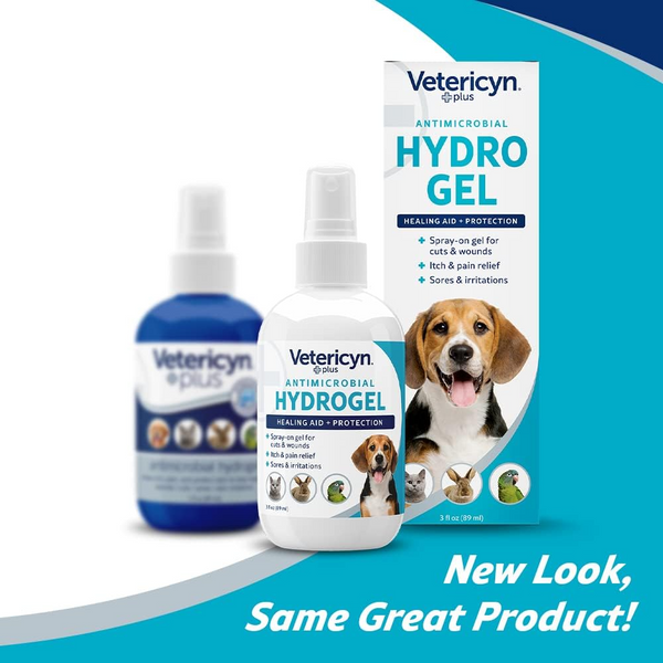 Vetericyn Plus Antimicrobial Wound & Skin Hydrogel Spray For Pets (3 oz)