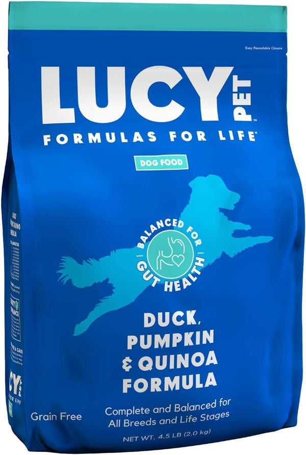 Lucy Pet Products Formulas for Life Grain-Free Duck, Pumpkin & Quinoa Formula Dry Dog Food 4lb