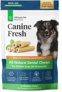 Ultimate Pet Nutrition Canine Fresh All-Natural Dental Chews for Medium Dogs 26-50 lbs, 15 count