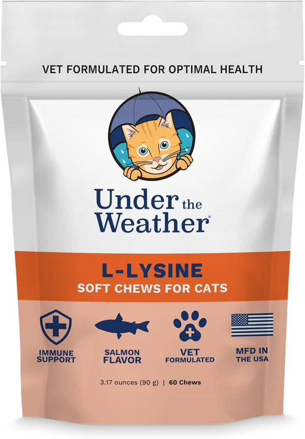 Under the Weather L-Lysine Soft Chews for Cats, 60 count