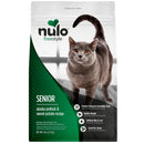 Nulo Freestyle senior cat food package with a gray cat on a white background