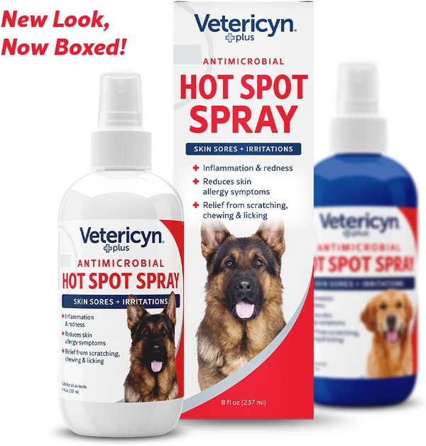 Vetericyn Plus Antimicrobial Hot Spot Spray For Dogs & Cats (8 oz)