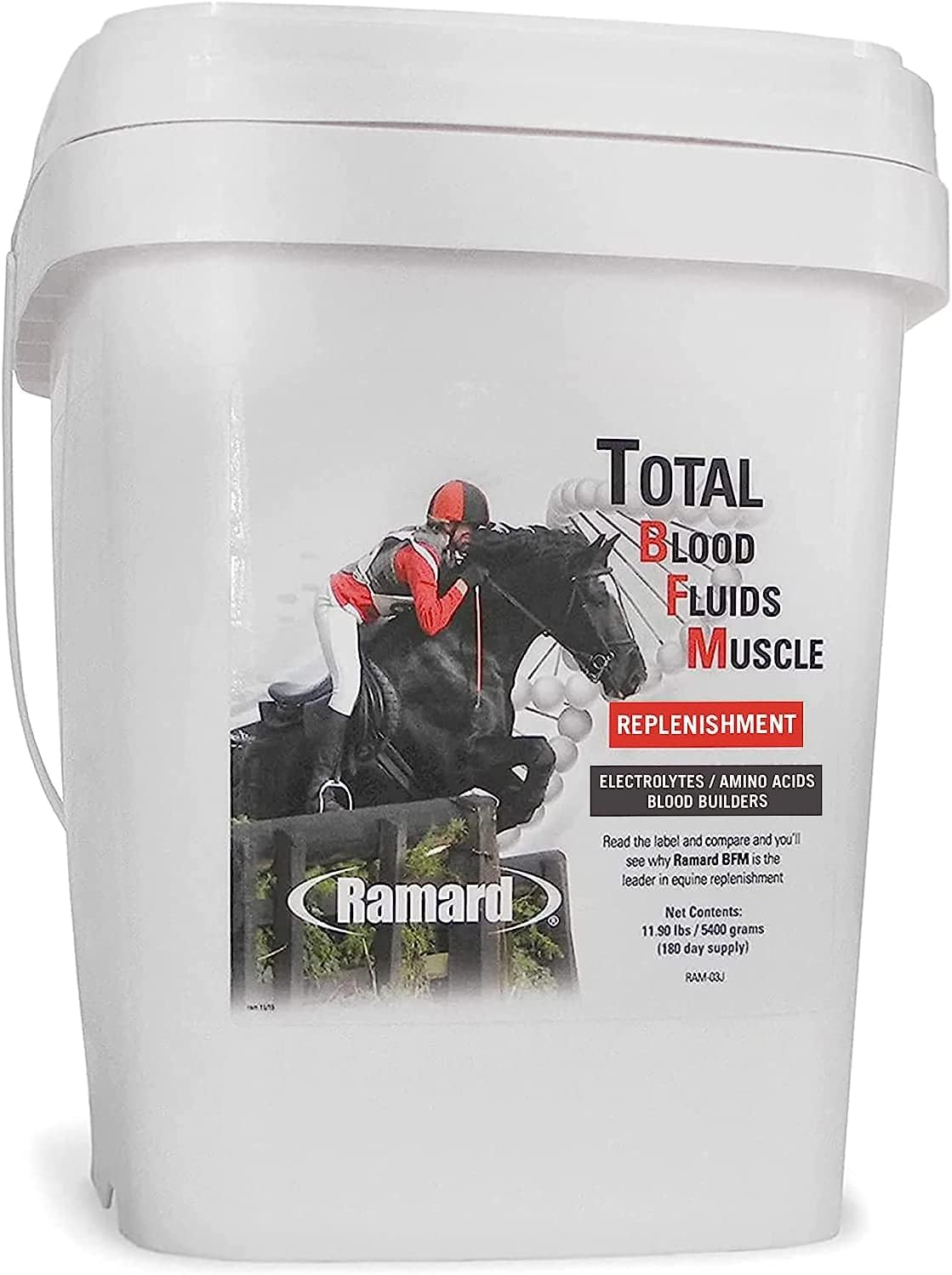 Ramard Total Blood Fluids Muscle Electrolytes Supplement For Horses (1.98 lb, 30 day supply)