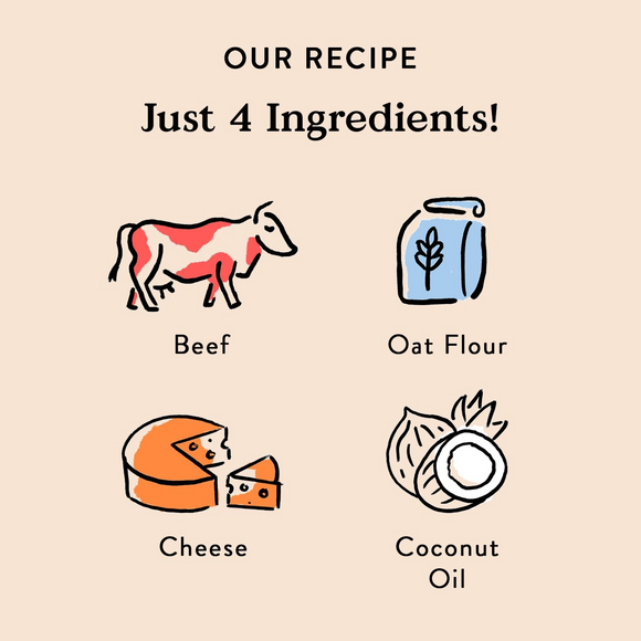 Bocce's Bakery Say Moo Crunchy Biscuits for Dogs (5 oz)