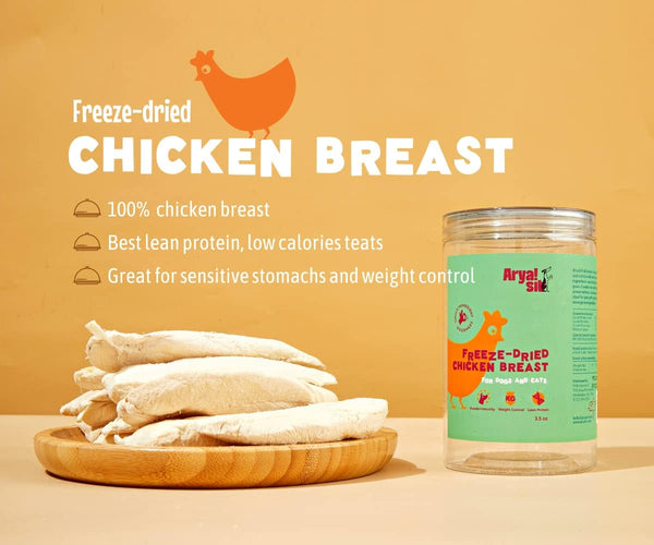 Arya Sit Freeze-Dried Chicken Breast Treats for Dogs & Cats