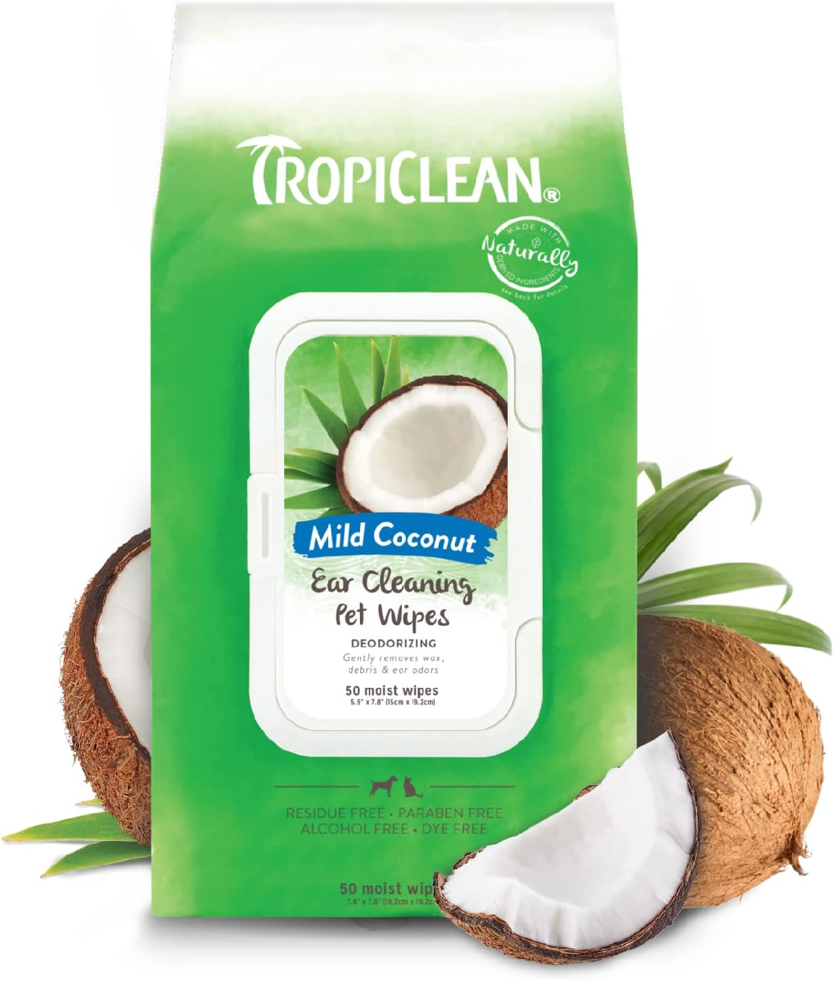 Tropiclean Ear Cleaning Wipes For Dogs & Cats