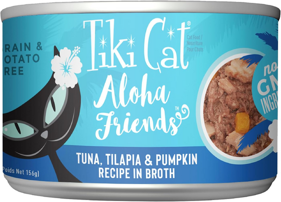 Tiki cat aloha friends tuna with pumpkin