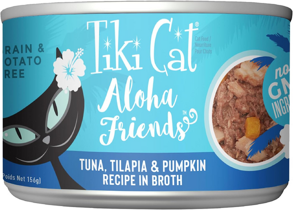 Tiki cat aloha friends tuna with pumpkin