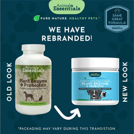Animal Essentials Plant Enzyme & Probiotic Digestive Supplement Powder for Dogs & Cats - Dog & Cats Digestive &