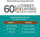 TevraPet Vetality Calming Well Chews Turkey Flavored Soft Chews for Dogs,  60 Chews-3