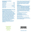 Label with instructions and ingredients list