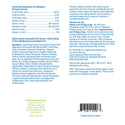 Label with instructions and ingredient list