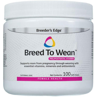 breeder's edge breed to wean cat/small dog 100 chews