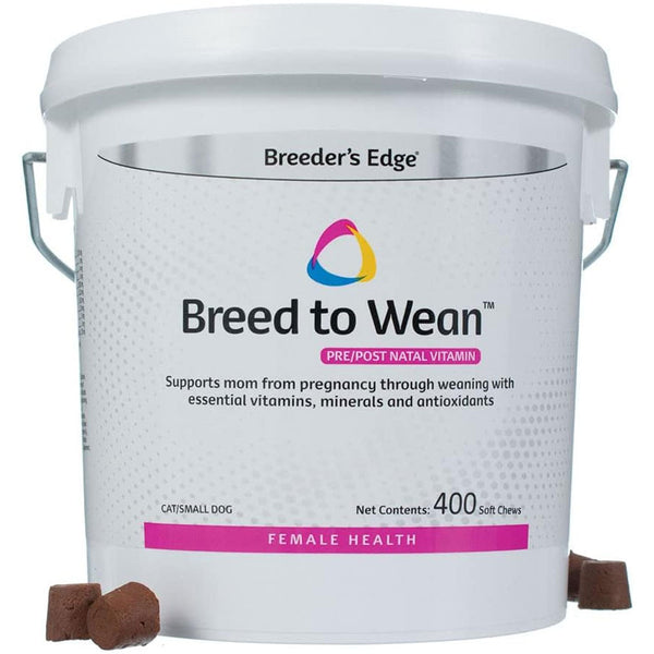 breeder's edge breed to wean cat/small dog 400 chews with chews