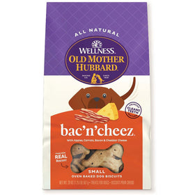Old Mother Hubbard Bac' N' Cheez Small Oven Baked Dog Biscuits Treats, 20-oz