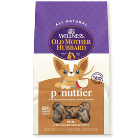 Old Mother Hubbard P-Nuttier Mini Oven Baked Biscuits Dog Treats 20-oz