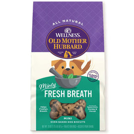 Old Mother Hubbard Minty Fresh Breath Oven Baked Dog Biscuits Treats, 20-oz