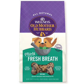 Old Mother Hubbard Minty Fresh Breath Oven Baked Dog Biscuits Treats, 20-oz