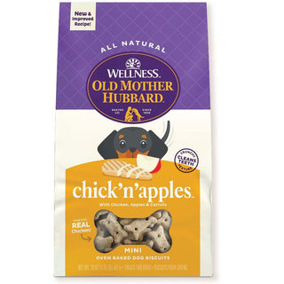 Old Mother Hubbard Chick' N' Apples Oven Baked Dog Biscuits Treats, 20-oz