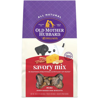 Old Mother Hubbard Savory Mix Mini Oven Baked Dog Biscuits Treats, 20-oz