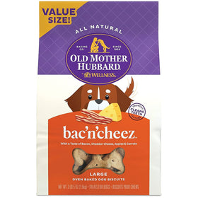 Old Mother Hubbard Bac' N' Cheez Small Oven Baked Dog Biscuits Treats, 3 lbs