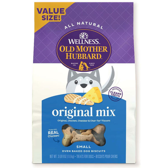 Old Mother Hubbard Original Mix Small Oven Baked Biscuits Dog Treats 3lbs