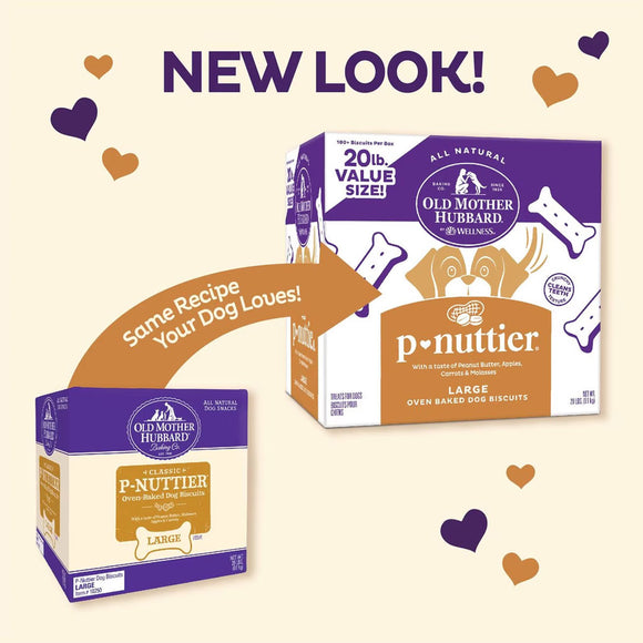 Old Mother Hubbard P-Nuttier Large Oven Baked Biscuits Dog Treats