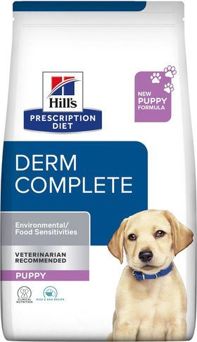 Hill's Prescription Diet Derm Complete Puppy Environmental/Food Sensitivities Rice & Egg Recipe Dry Dog Food 