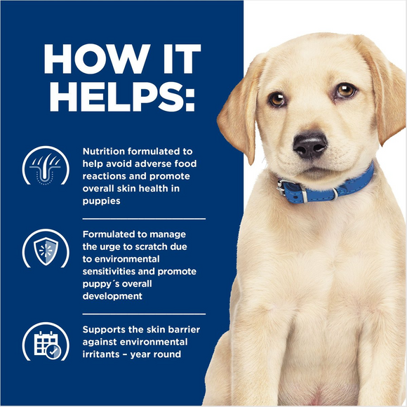 Hill's Prescription Diet Derm Complete Puppy Environmental/Food Sensitivities Rice & Egg Recipe Dry Dog Food 