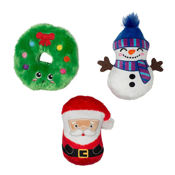PetShop by Fringe Studio We Have Great Chemis-Tree Plush Dog Toy Set, Small, 3-piece