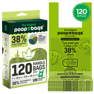 The Original Poop Bags Handle Tie Poop Bags, 120-count