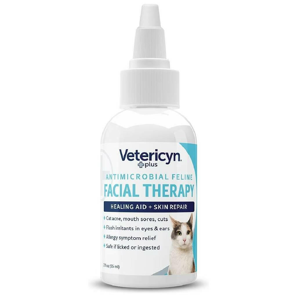 feline antimicrobial facial therapy in a bottle