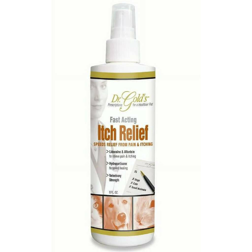 Dr Gold's Fast Acting Itch Relief Spray For Dogs & Cats (8 oz)