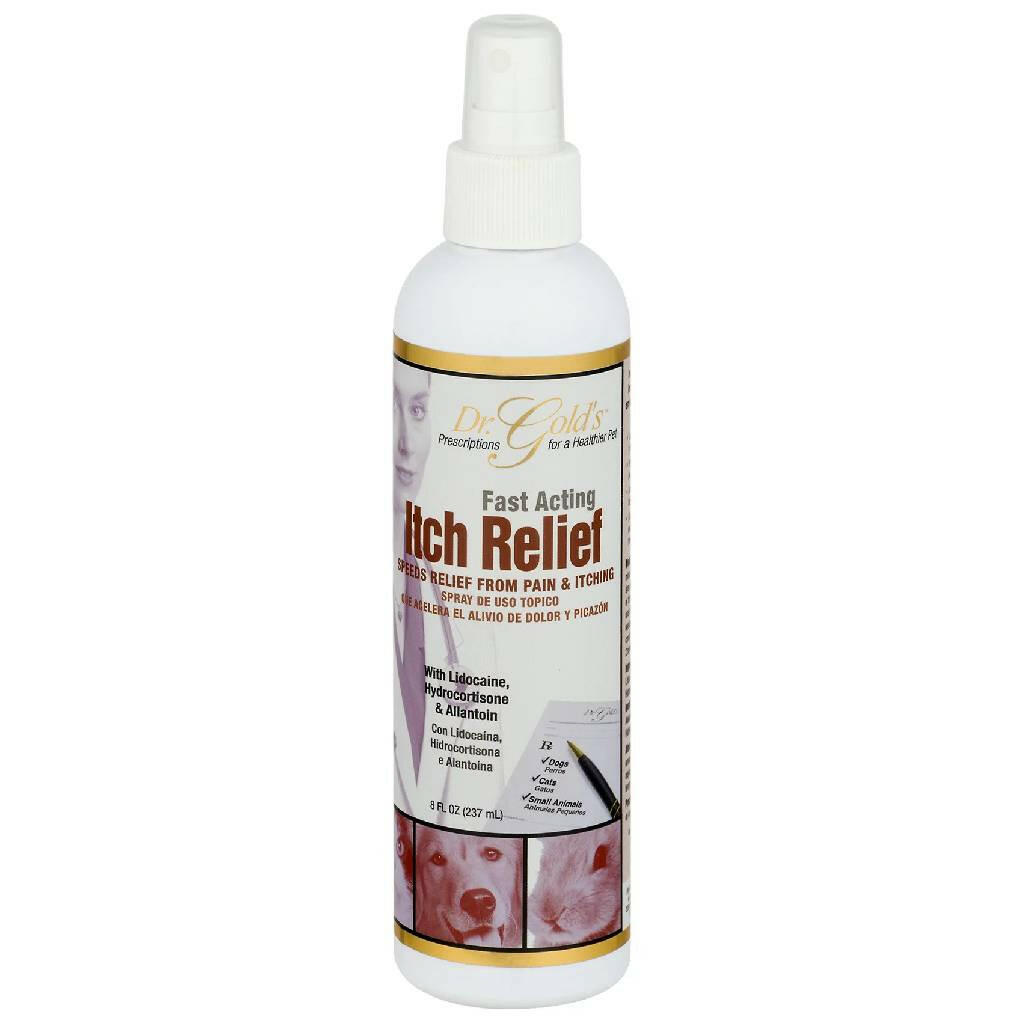 Dr Gold's Fast Acting Itch Relief Spray For Dogs & Cats (8 oz)