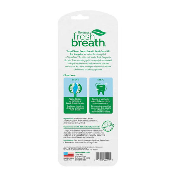 Tropiclean Fresh Breath Puppy Oral Care Kit (2 oz)