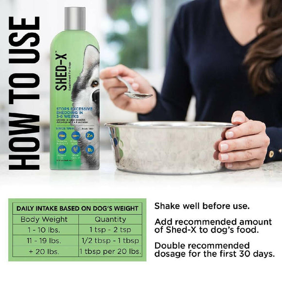 Shed-X Shed Control Supplement for Dogs (32 oz)