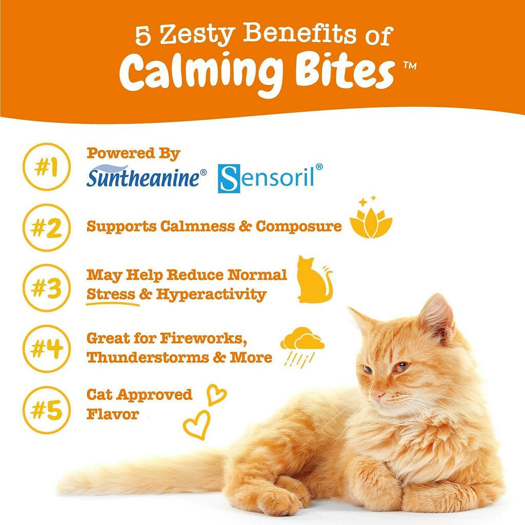 Zesty Paws Calming Bites Soft Chews Supplement for Cats (60 ct)