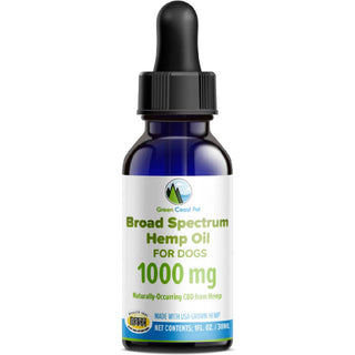 Green Coast Pet Broad Spectrum Hemp Oil for Dogs (1000 mg)