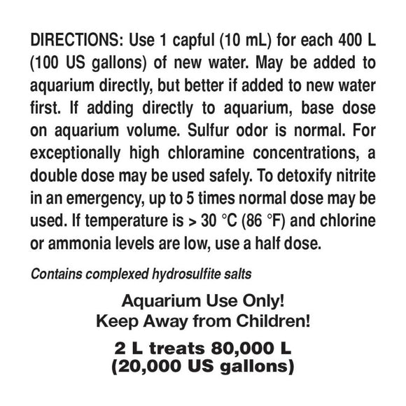 Instructions for using a product in an aquarium, with text on a white background.