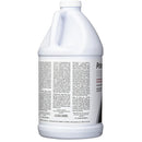 White bottle with a label on a white background