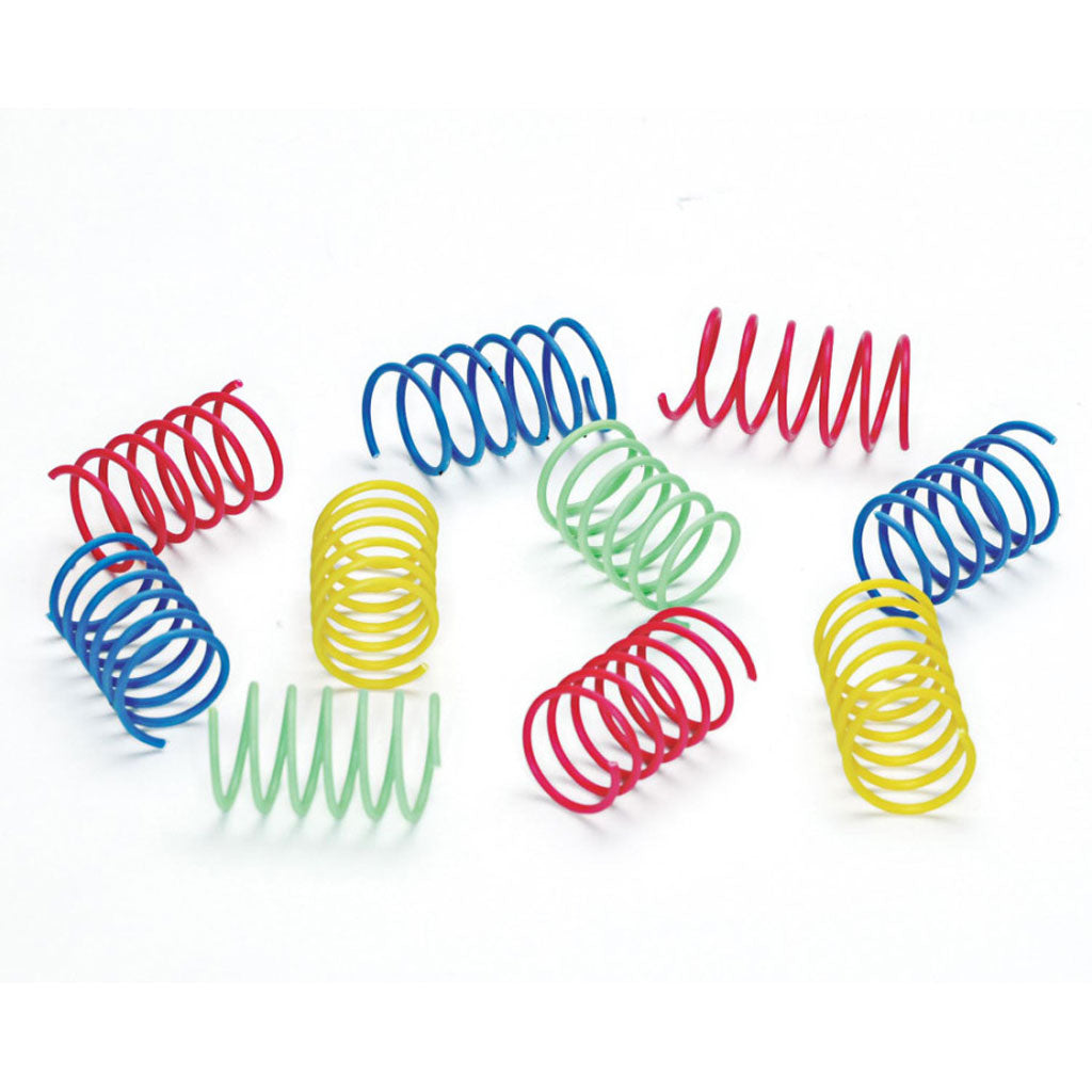 Spot Colorful Springs Catnip Toy Wide, Assorted, 10-pack