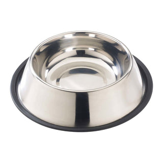 Spot Stainless Steel Mirror Finish No-Tip Dog Bowl, Silver