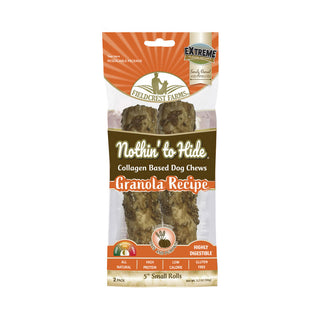 Fieldcrest Farms Nothin' to Hide Granola Roll Dog Treat, 2-pack Small