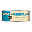 Can of Tuffy's Dinnertime Cat Professional Formula Cat Food with chicken recipe on a white background
