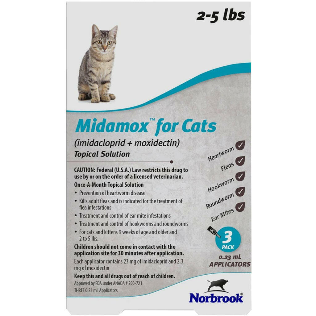 Midamox  for Cats, 2-5 lbs