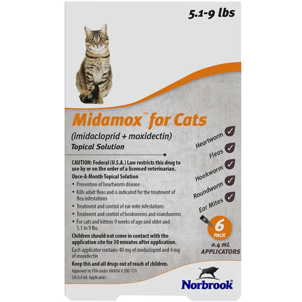 Midamox  for Cats, 5.1-9 lbs