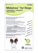 Midamox Topical Solution for Dogs, 3-9 lbs, Green Box