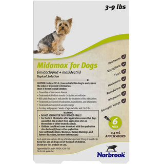 Midamox  for Dogs, 3-9 lbs