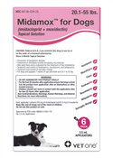 Midamox Topical Solution for Dogs, 20.1-55 lbs, Red Box